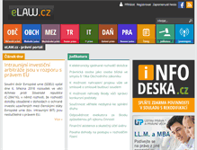 Tablet Screenshot of elaw.cz